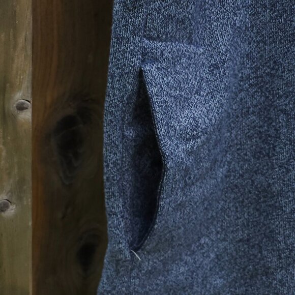 ROOTS Canada Women's Sweater Dress Size Small Short Sleeve Navy Blue - Picture 6 of 8